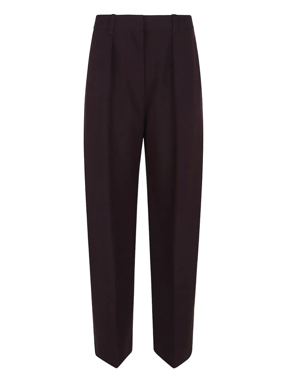 

Брюки со складками спереди Victoria Beckham, красный