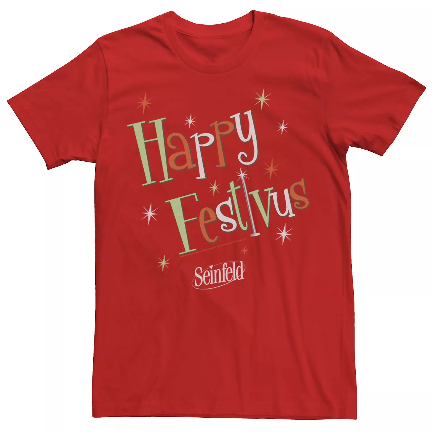 

Мужская футболка с логотипом Seinfeld Happy Festivus Licensed Character