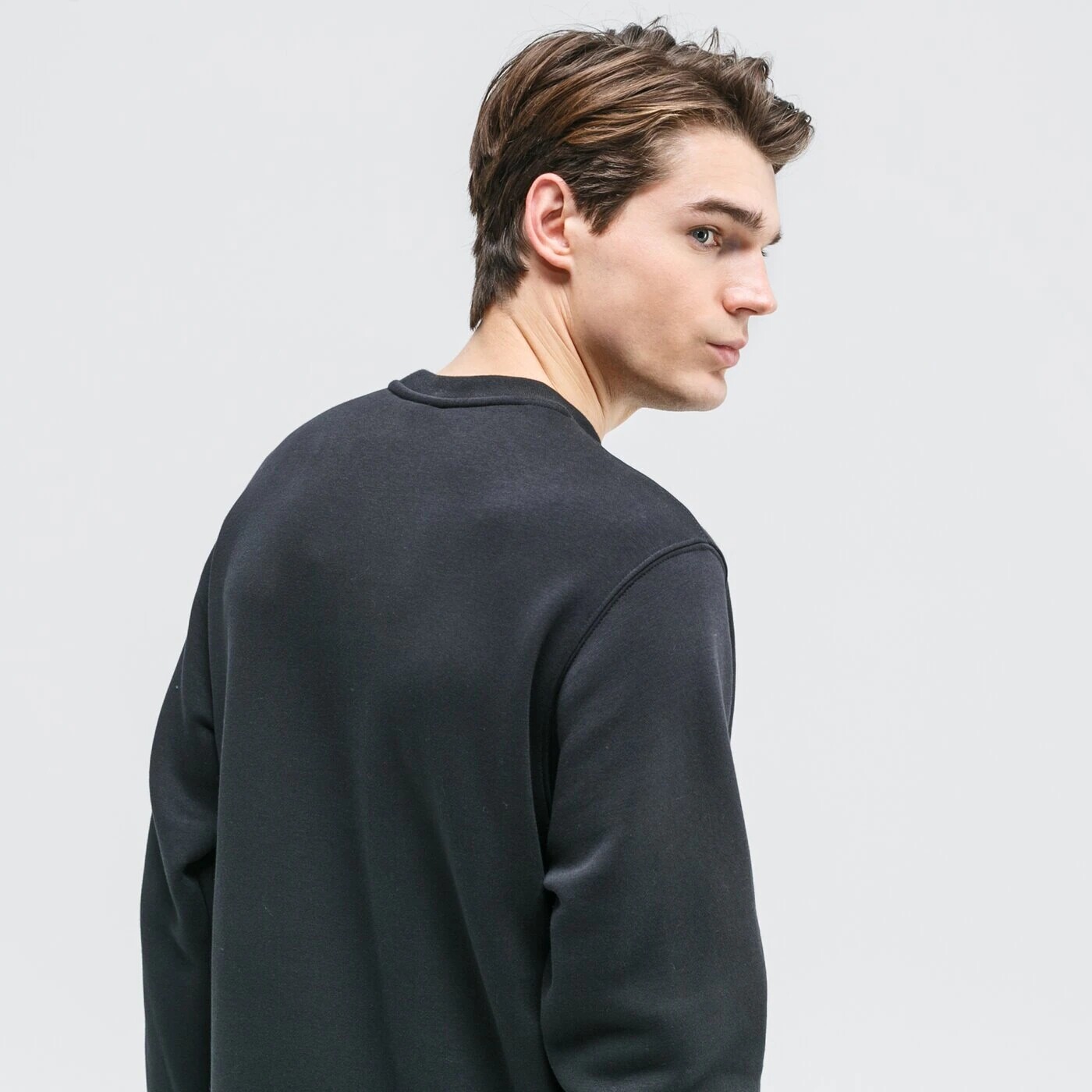 Толстовка флисовая Nike SportWear Club, черный — фото 4