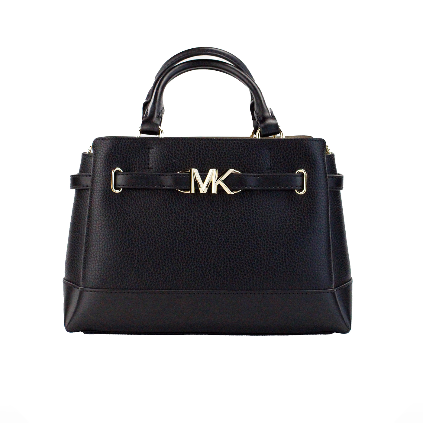 

Сумка-портфель Reed Small Black Leather с центральной молнией и поясом Michael Kors