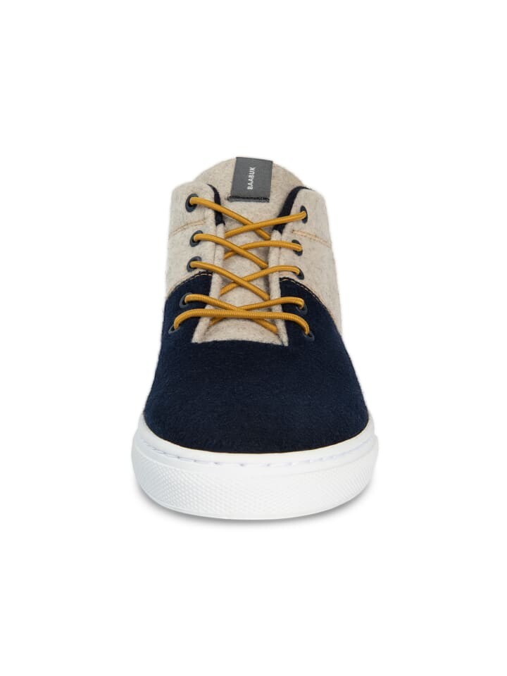 Высокие кроссовки Baabuk Hi Sky Wooler, цвет navy cream gold — фото 3