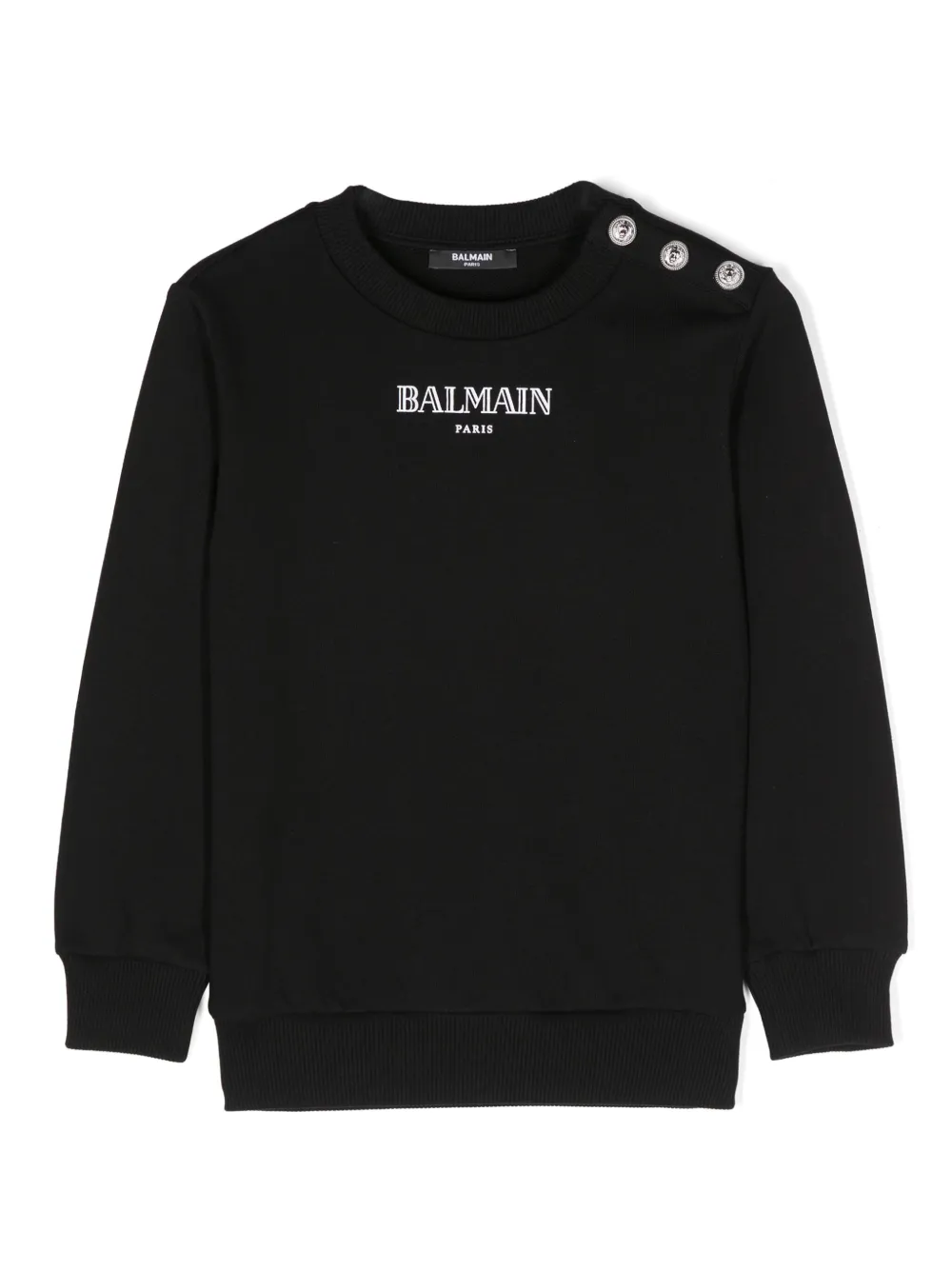 

Толстовка с логотипом Balmain Kids, черный