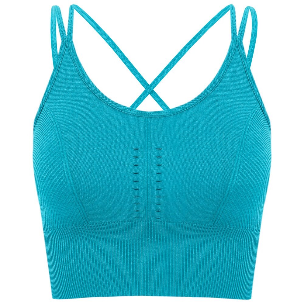 

Спортивный топ Born Living Yoga India Seamless, синий