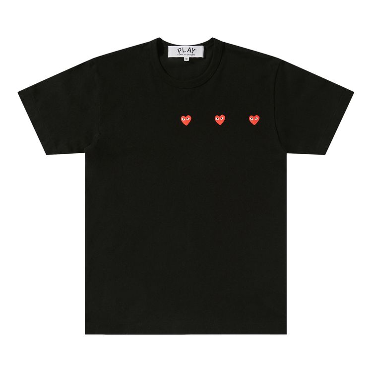 

Футболка Comme des Garçons PLAY Logo Print Tee 'Black', черный