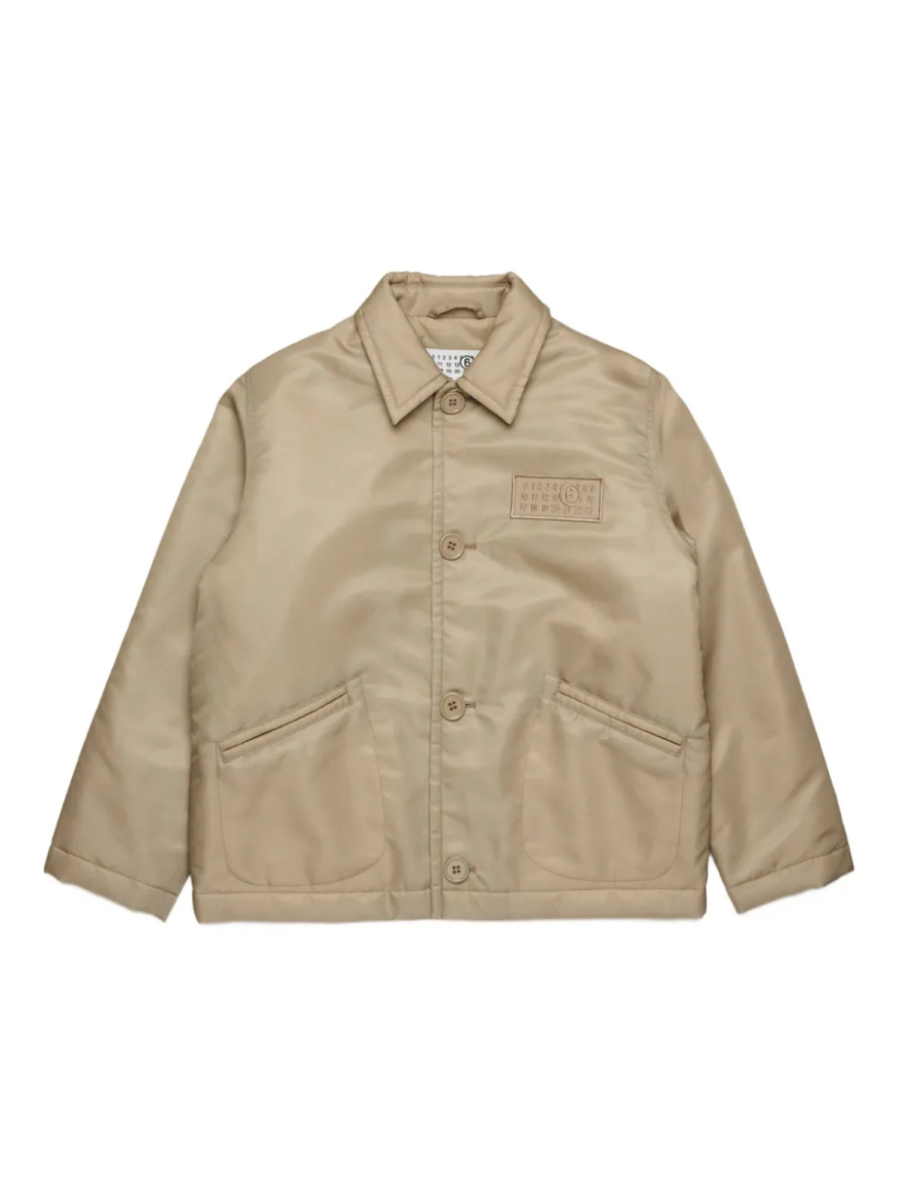 

MM6 Maison Margiela Kids куртка с логотипом, нейтральный