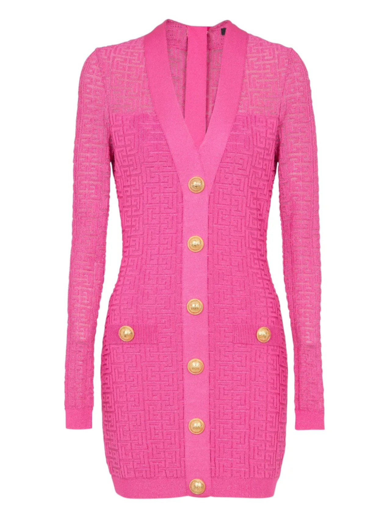 

Balmain платье мини PB Labyrinthe, розовый