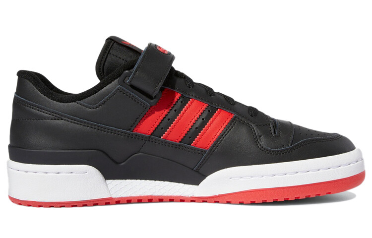 Кроссовки Adidas Forum Low 'Black Vivid Red' — фото 2