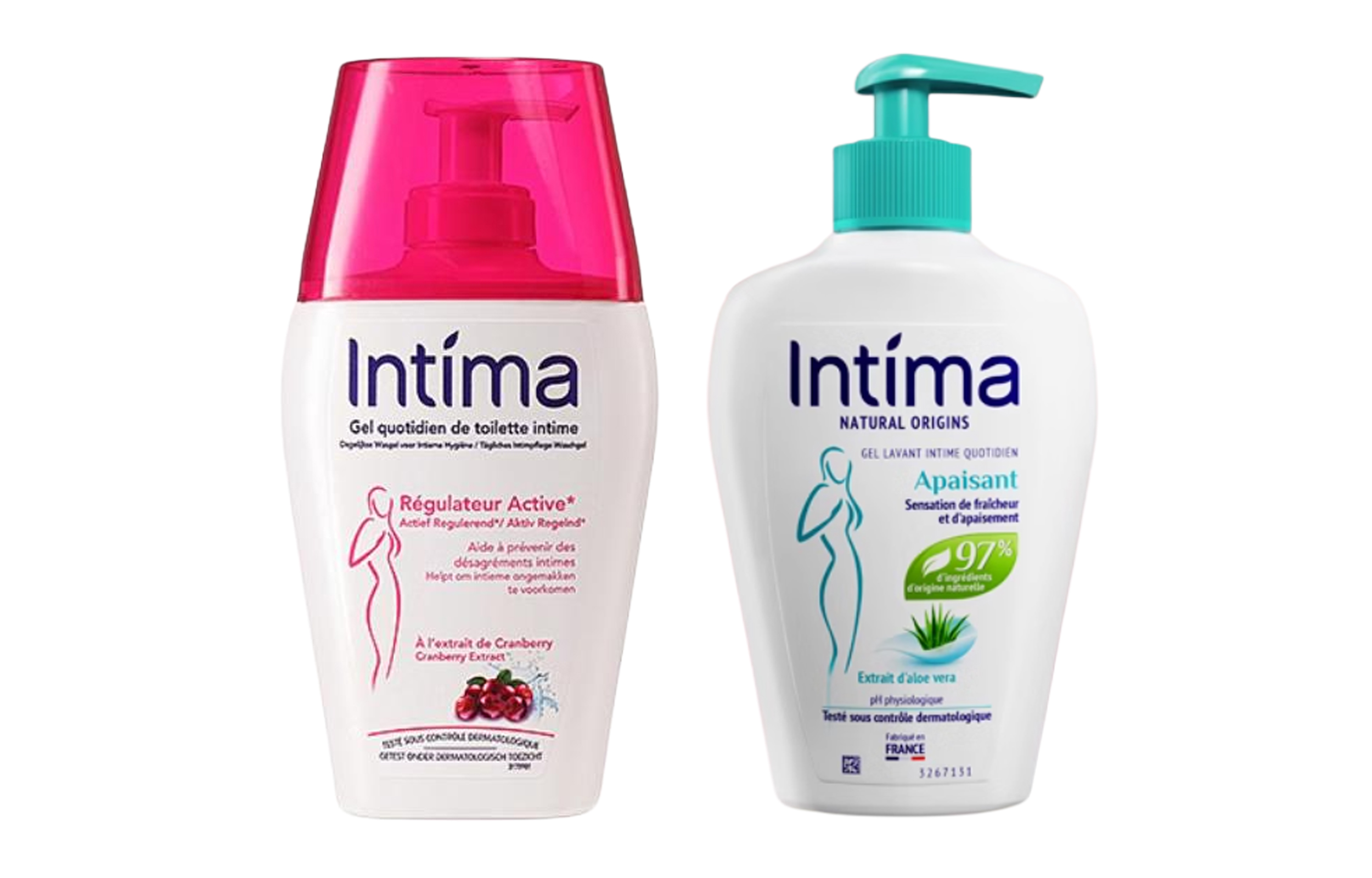 Cranberry Aloe Vera Active te Care Solution средство от зуда для очищения 200 мл + 200 мл INTIMA, two-piece set: cranberry care solution 200ml+prebiotic care solution 200ml — фото 2