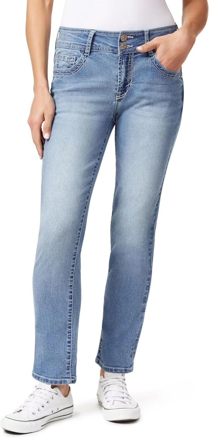 

Джинсы WallFlower Luscious Curvy Straight 29" Mid-Rise Insta Stretch