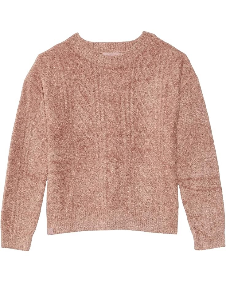 

Пуловер Barefoot Dreams Kids CozyChic Lite Youth Cable Pullover, цвет Terra