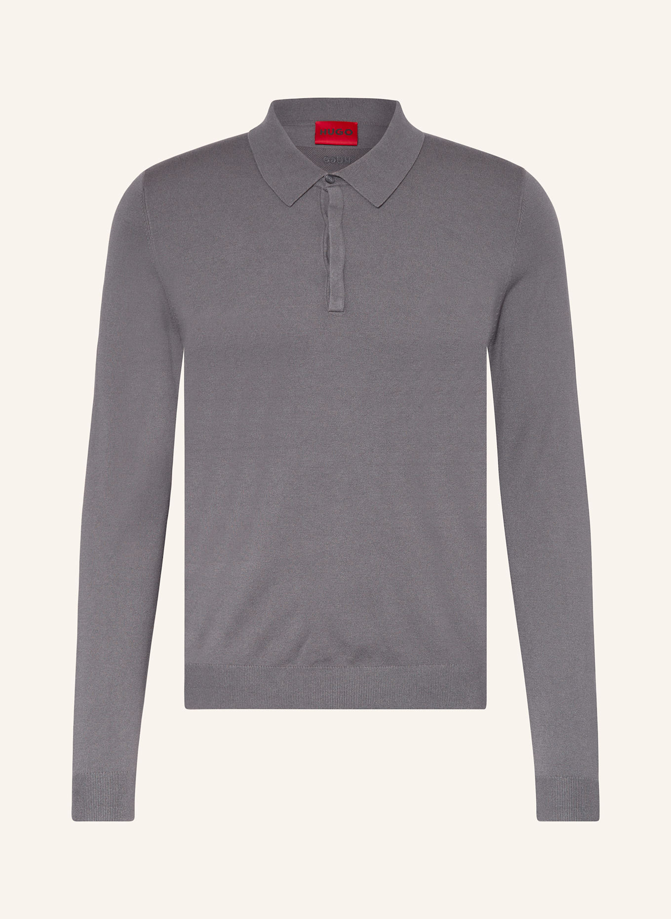 

Трикотажная рубашка поло san pippo slim fit Hugo, серый