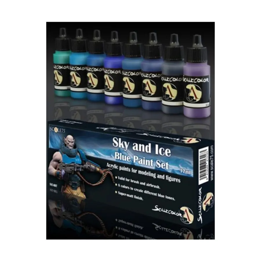 

Набор красок «Небо и голубой лед», Scalecolor - Paint Sets