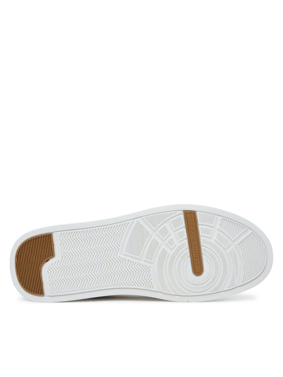 Кроссовки Th Court Craft FM0FM05551 Tommy Hilfiger, экрю — фото 4