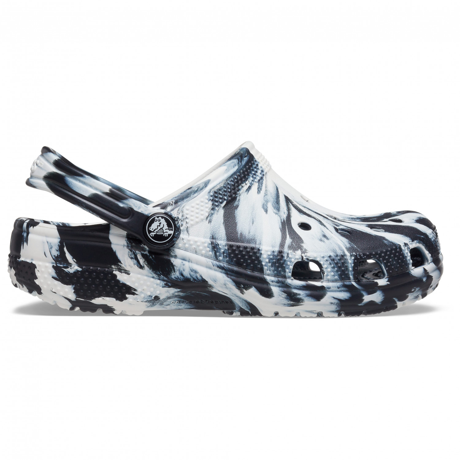 

Сандалии Crocs Kid's Classic Marbled Clog, цвет Black/White