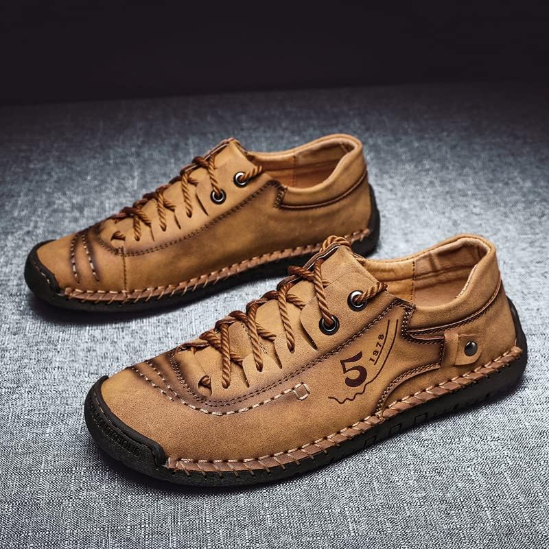 Мужские повседневные туфли Oxfords Hhhchpm, деловые формальные дерби-кроссовки. Мужские туфли Oxfords с кожаной подкладкой, золотой — фото 3