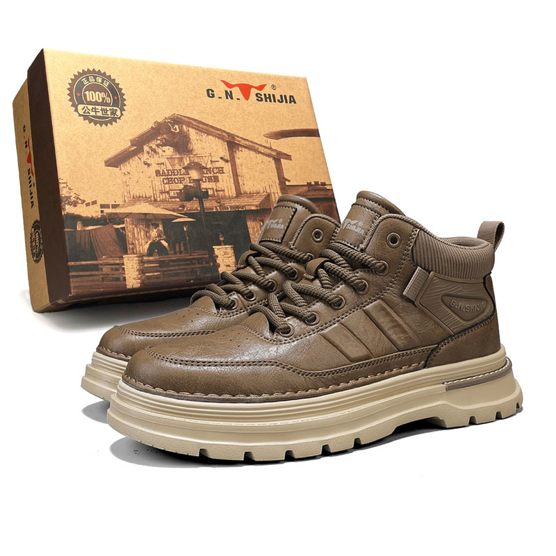 

Короткие мужские ботинки Martin Box Short 4CM G.N.SHIJIA, Khaki