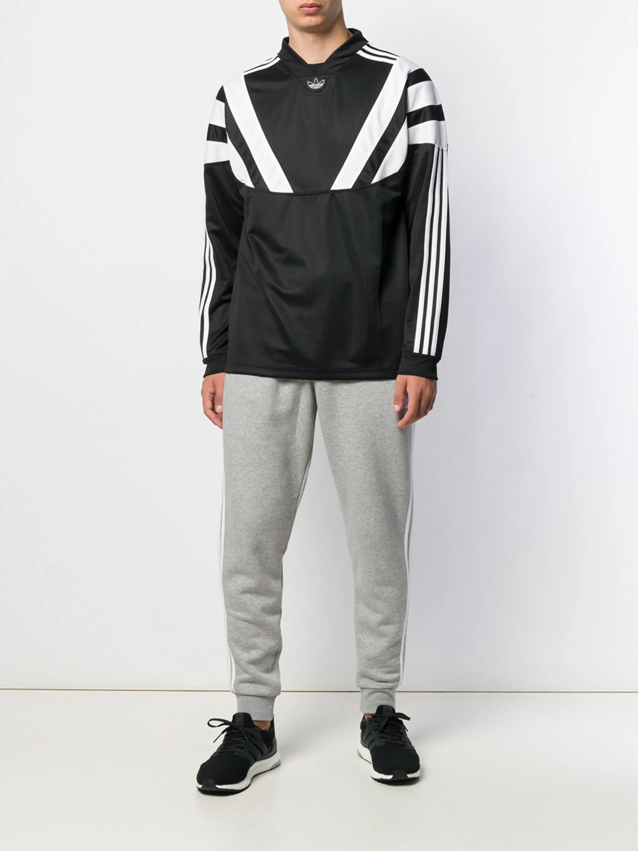 Спортивные брюки с логотипом Adidas, серый — фото 2