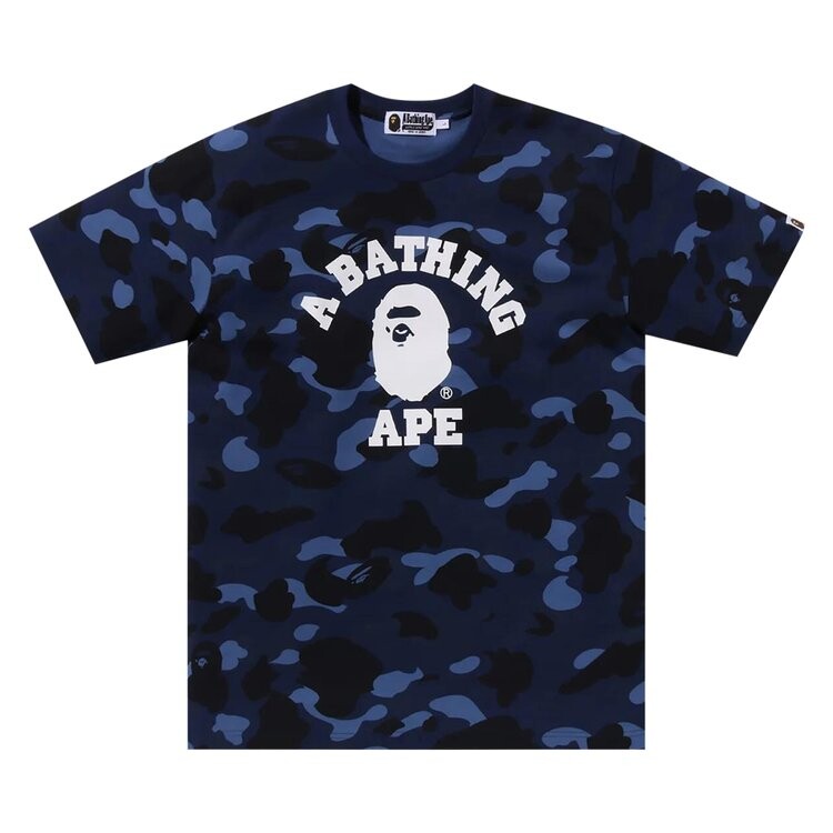 

Футболка BAPE Color Camo College Tee, синий