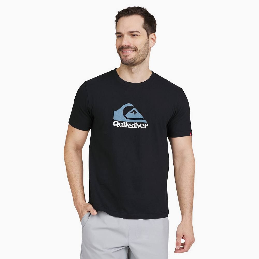 

Мужская футболка Quiksilver с рисунком, черный