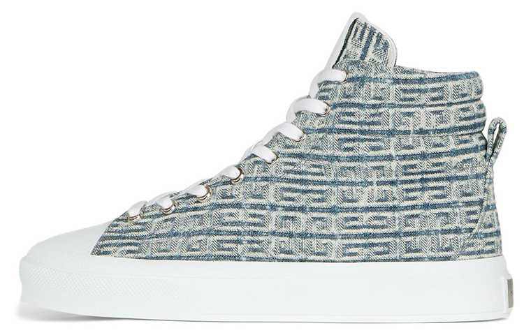 

Кеды Givenchy City High Top In 4G Denim, синий / белый