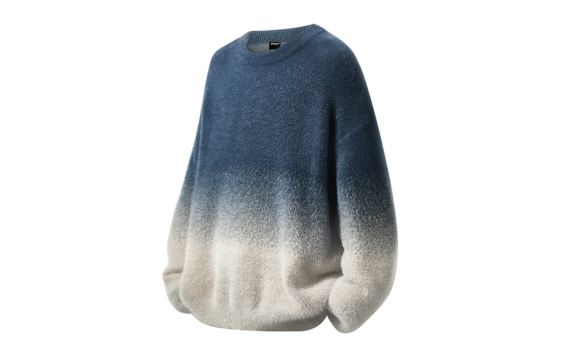 

Трикотажный свитер Unisex с круглым вырезом Moderate Others MOPE, синий оранжевый