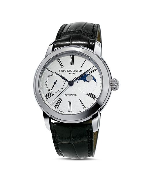 

Классические часы с фазой луны, 42 мм Frederique Constant, цвет Black