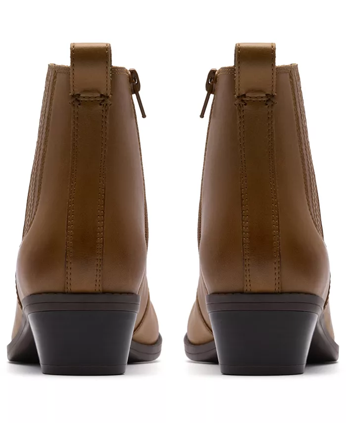 Женские ботильоны Danyelle Skip Block Heel Collection Clarks, загар/бежевый — фото 3
