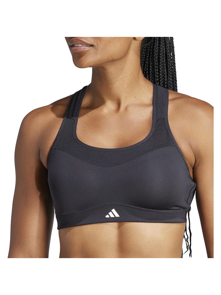 

Adidas Спортивный бюстгальтер "TLRD Impact" черного цвета - высокий