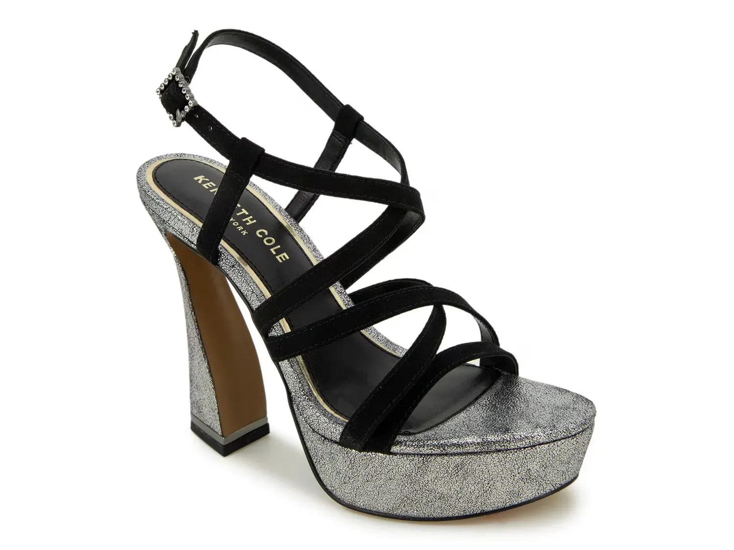 Сандалии Allen Platform Kenneth Cole New York, Black/Pewter