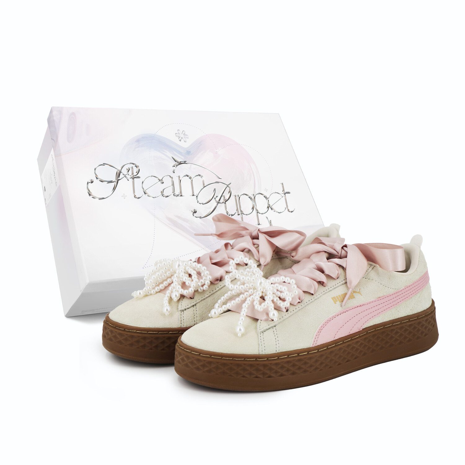 

Кроссовки Puma Smash Platform Skateboarding Shoes Women's Low-top, розовый
