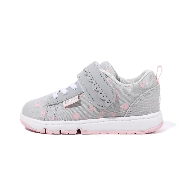 Детские кроссовки mid top из прочного холста с амортизацией для детей 3-7 лет MoonStar, светло-серый