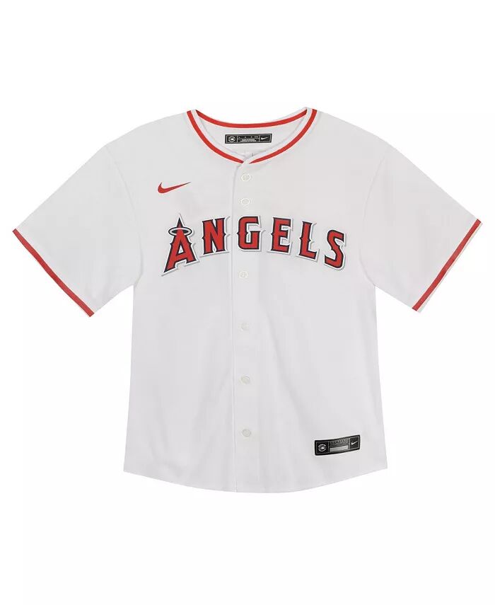 Майк Траут, малыш, белая игровая майка Los Angeles Angels Nike — фото 3
