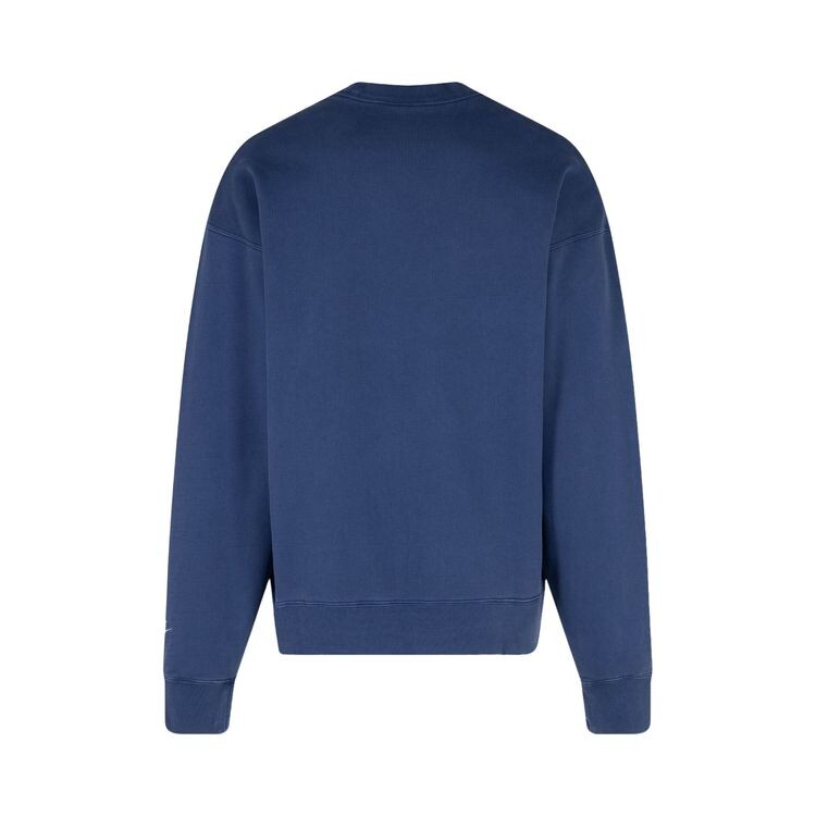 Толстовка Nike x Nigo NRG Fleece Crew Sweatshirt Navy, синий — фото 2