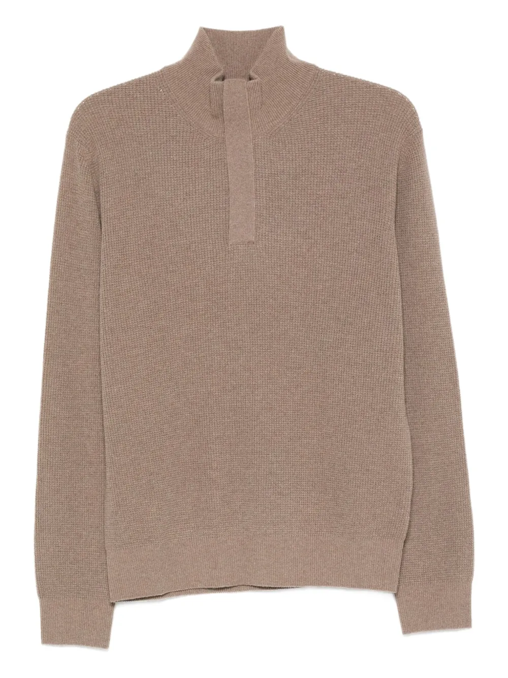 

Свитер с высоким воротником на молнии Canali, нейтральный