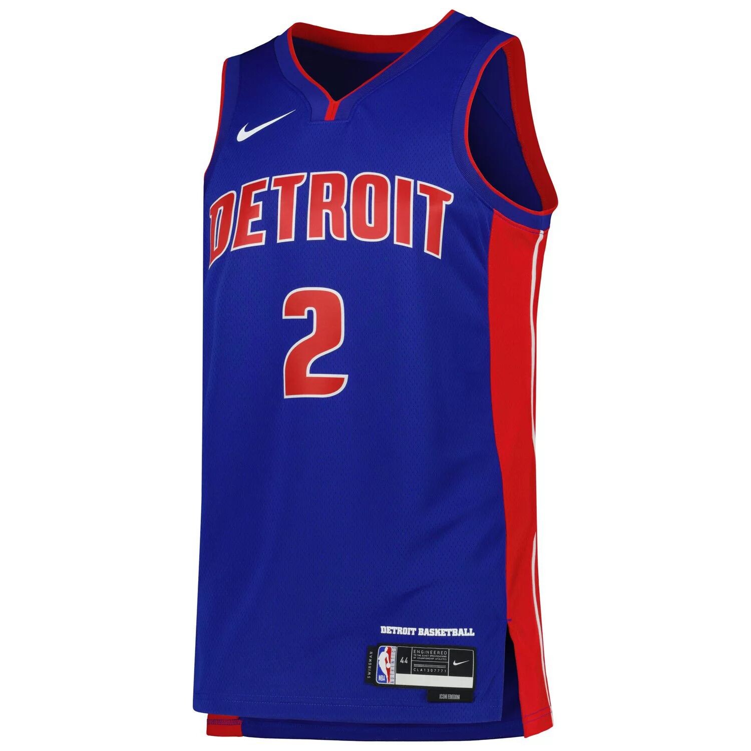 Джерси унисекс Cade Cunningham Blue Detroit Pistons 2022/23 Swingman — Icon Edition Nike — фото 2