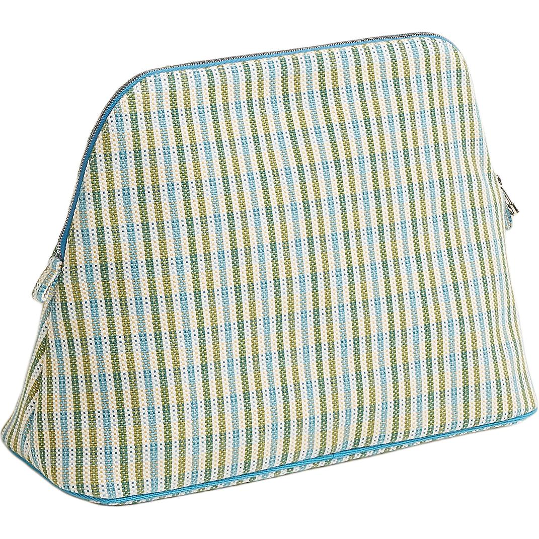 HERMES Bolide Cotton Travel Storage Bag Unisex Blue — фото 2