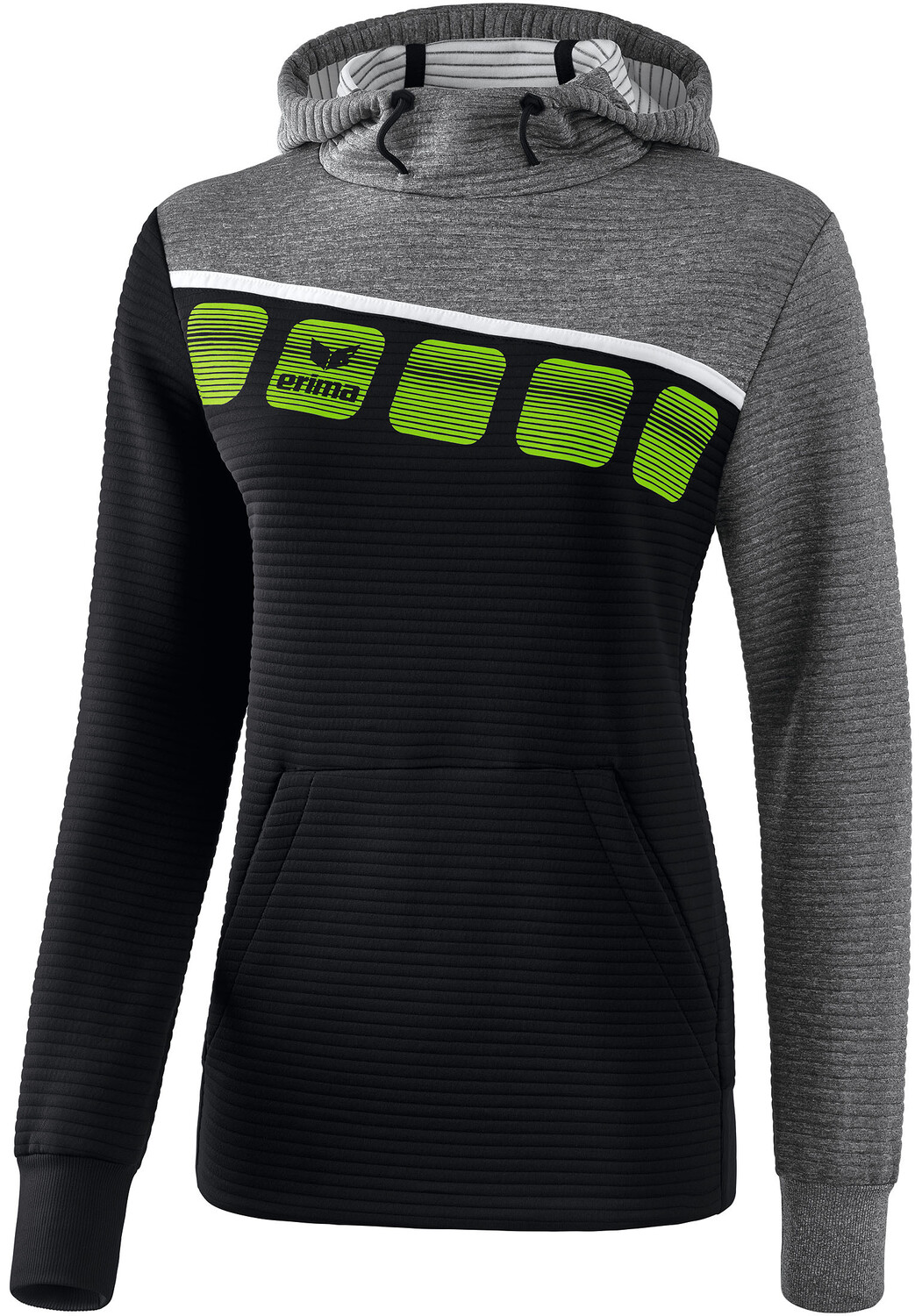 

Толстовка erima 5 C Kapuzensweat, черный