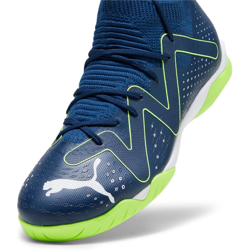 Бутсы для футбола в помещении Future Match It + Mid Jr Puma, цвет persian blue-puma white-pro gr — фото 4