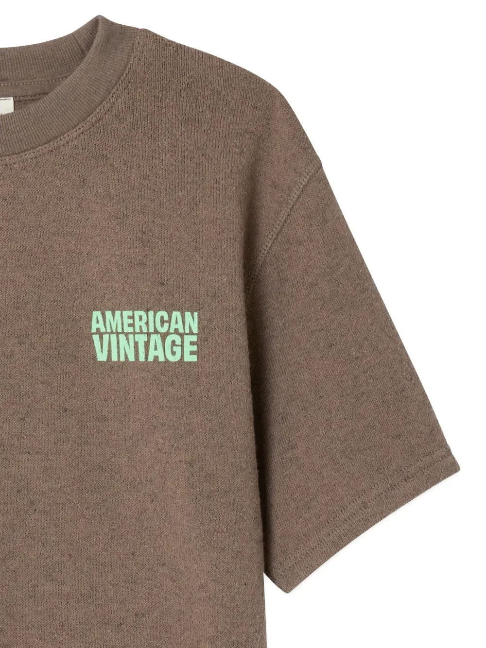 Футболка Evona с круглым вырезом American Vintage Kids, коричневый — фото 2
