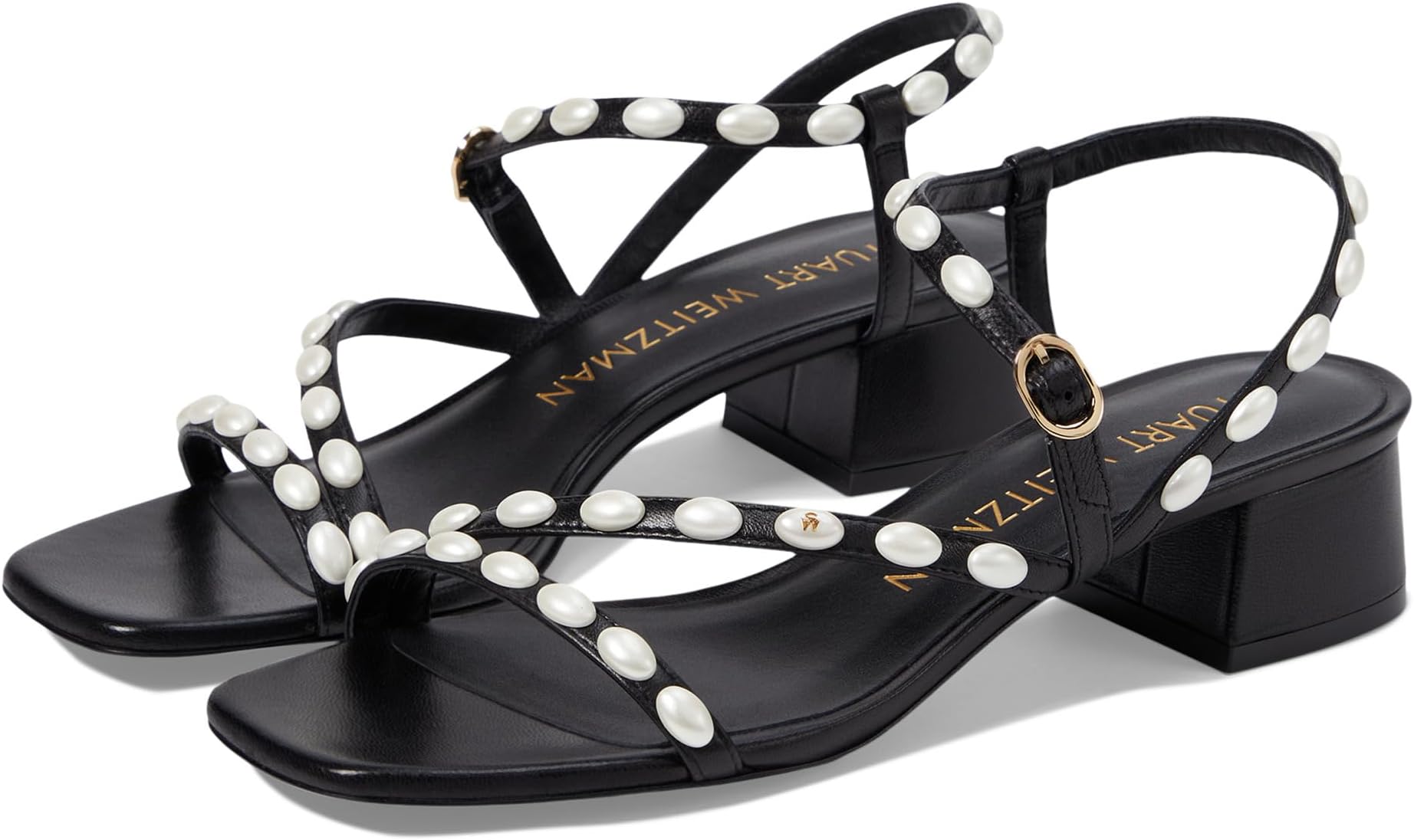 

Сандалии Stuart Weitzman Pearlita 35 Sandal, черный