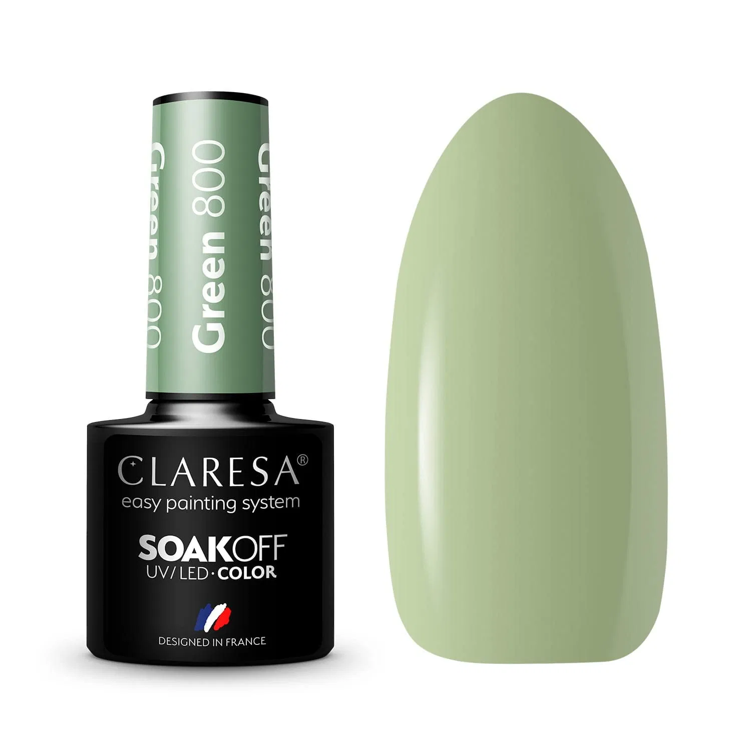 Зеленый УФ LED гель-лак Claresa № 800 Claresa