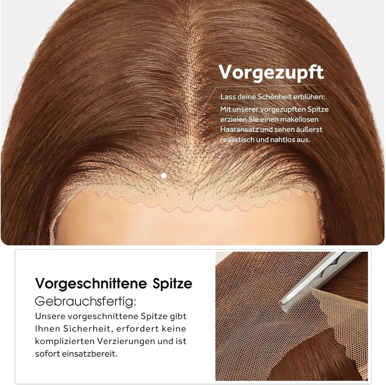 Женский парик «9x6 Straight Bob» из натуральных волос 35.5 см от Eool Eool, #4 Bob Wig — фото 3