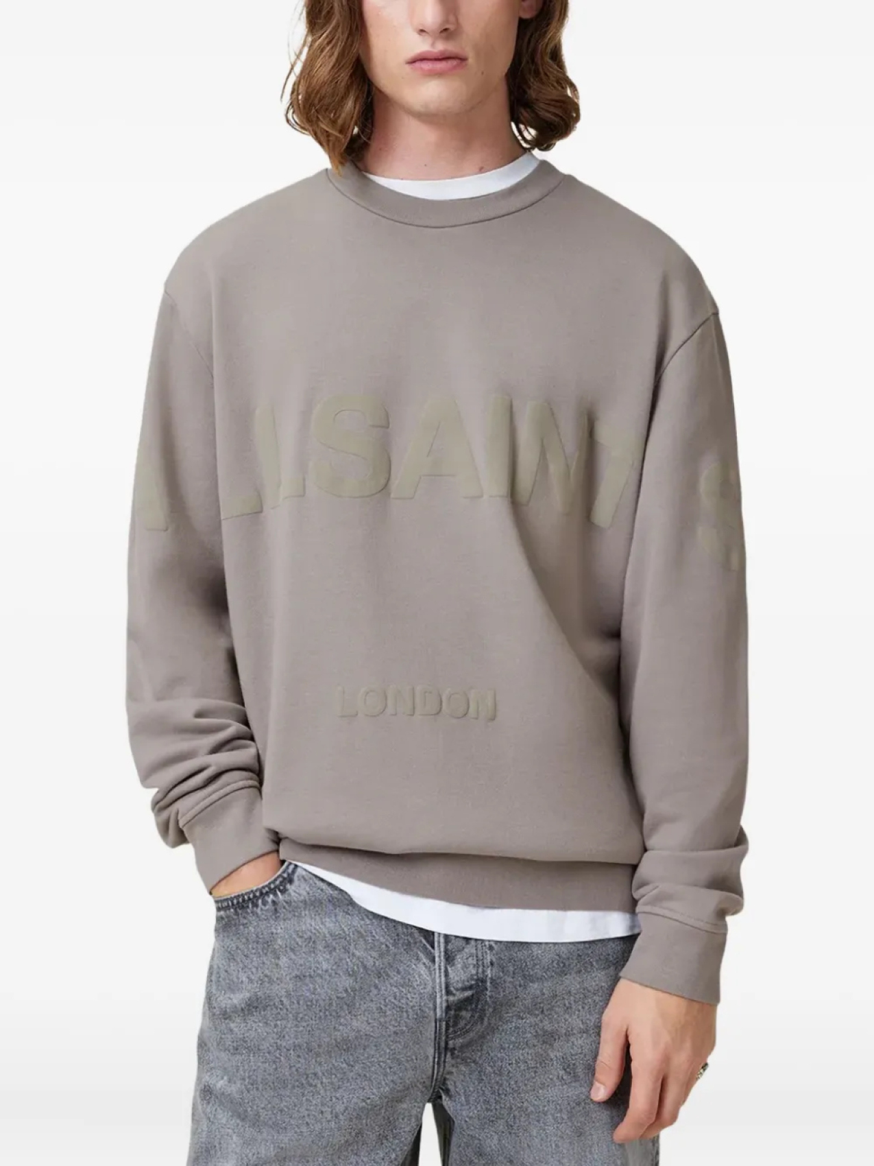 

Толстовка с логотипом AllSaints, серый