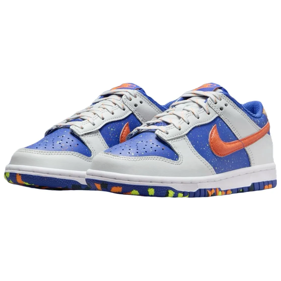 Dunk Low Paint Splatter GS Nike, серый синий — фото 4