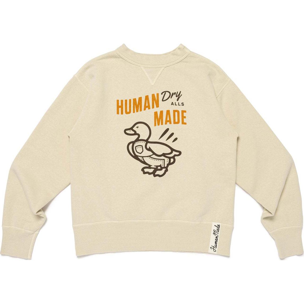 

SS25 Свитшот Unisex HUMAN MADE, светло коричневый