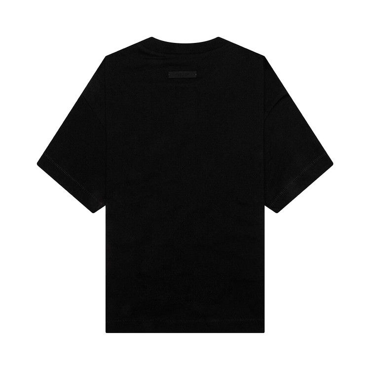 Футболка Fear of God Essentials Kids Jersey Crewneck Tee, Black — фото 2