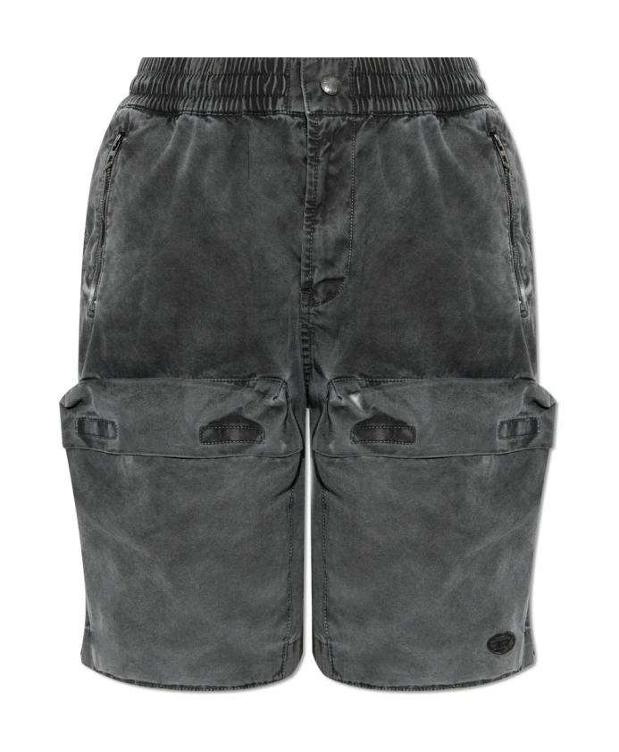 

Джинсовые шорты Diesel, серый