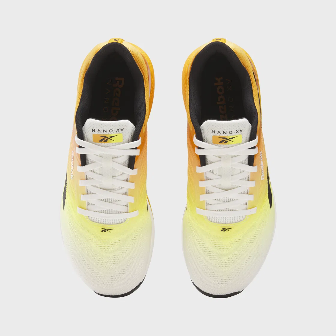 Мужские кроссовки Nano X5 бело-оранжевые от Reebok — фото 3
