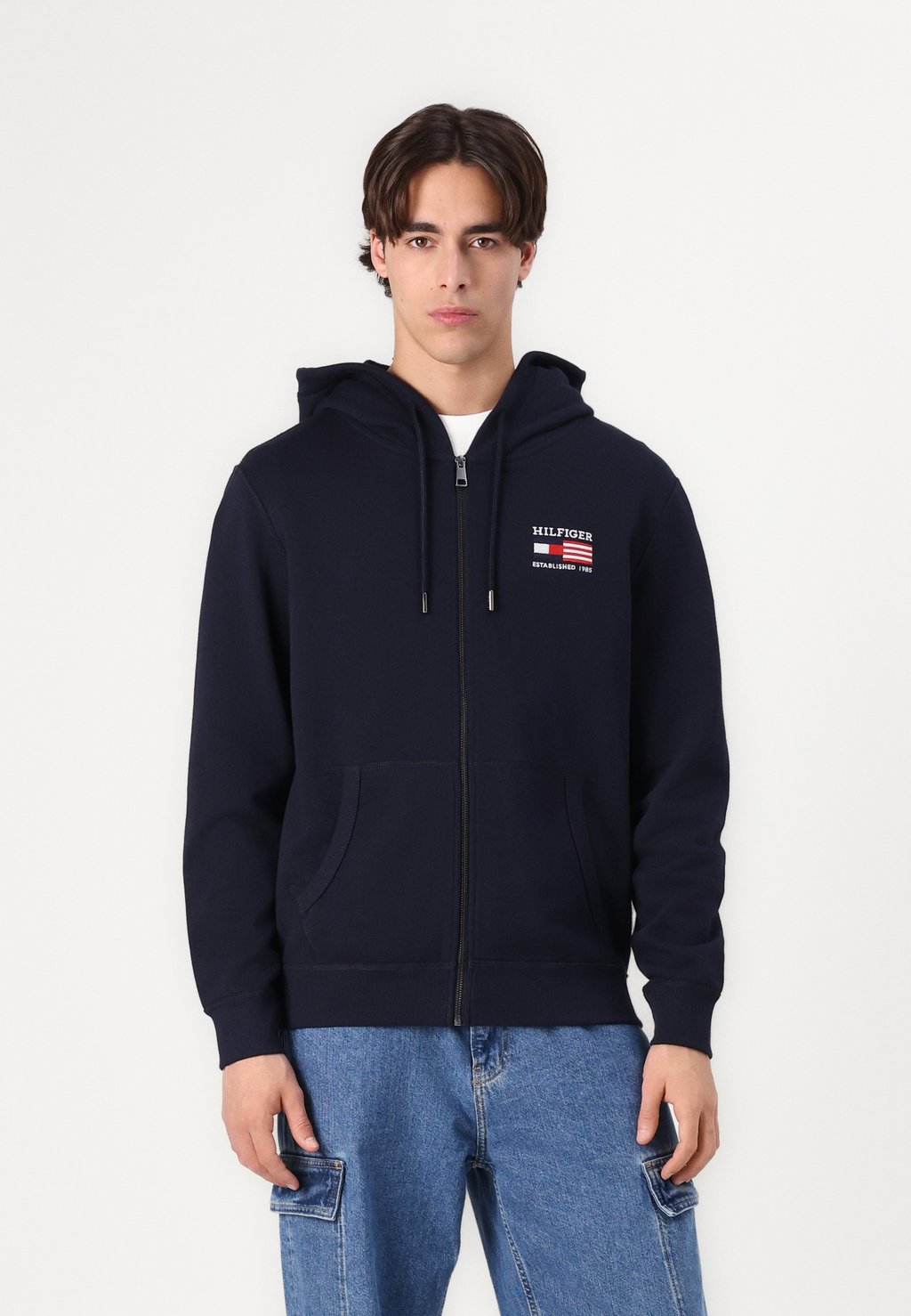 

Толстовка на молнии AMERICANA ZIP THROUGH HOODY UNISEX Tommy Hilfiger, темно-синий