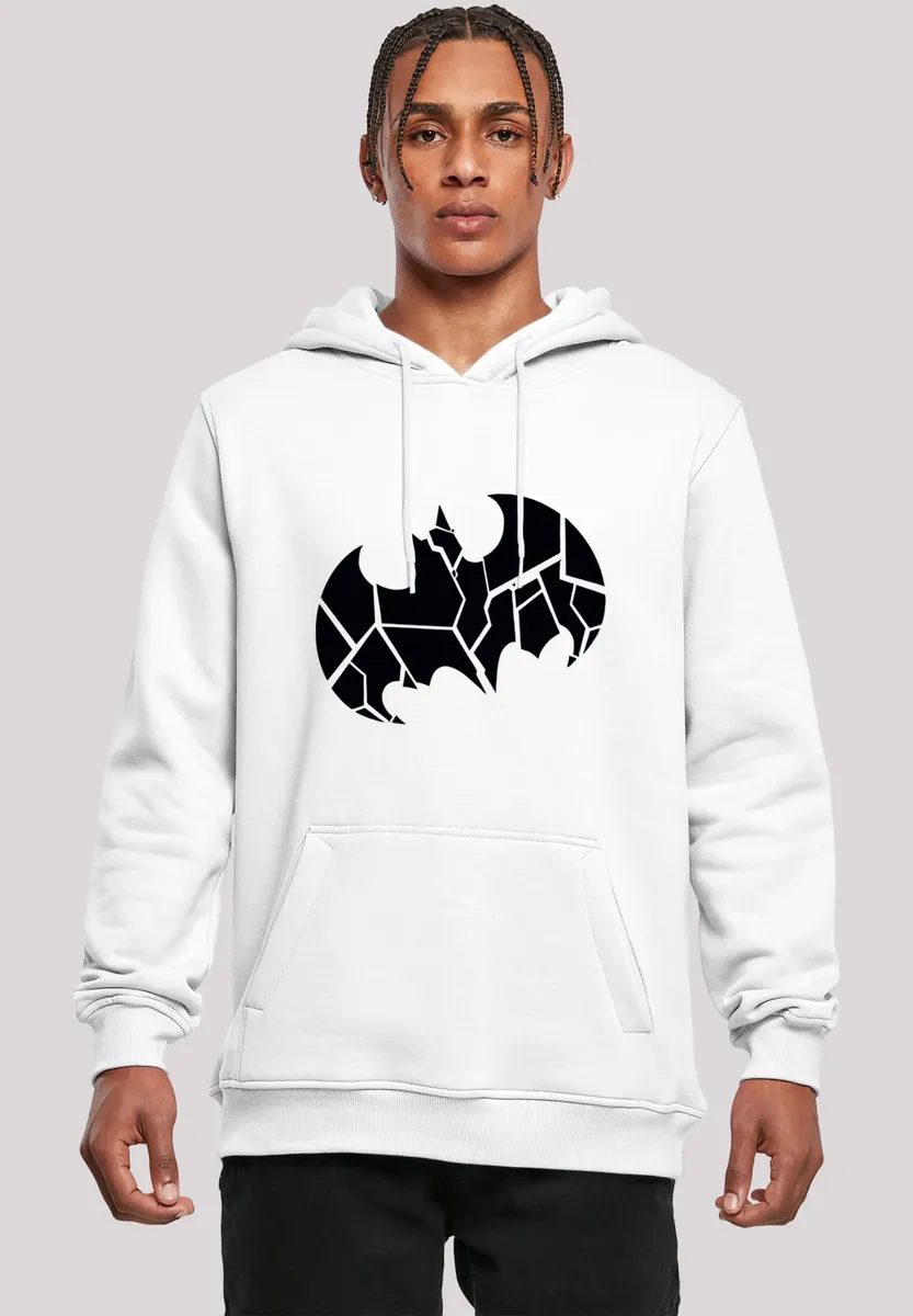 

F4NT4STIC Толстовка "DC Comics Batman Logo", мужская, премиум-мерч, приталенный крой, толстовка с принтом, белый